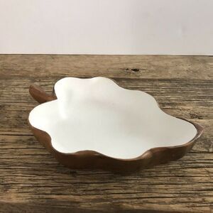 Wooden Monkey Pod Handmade Upcycled Leaf Bowl